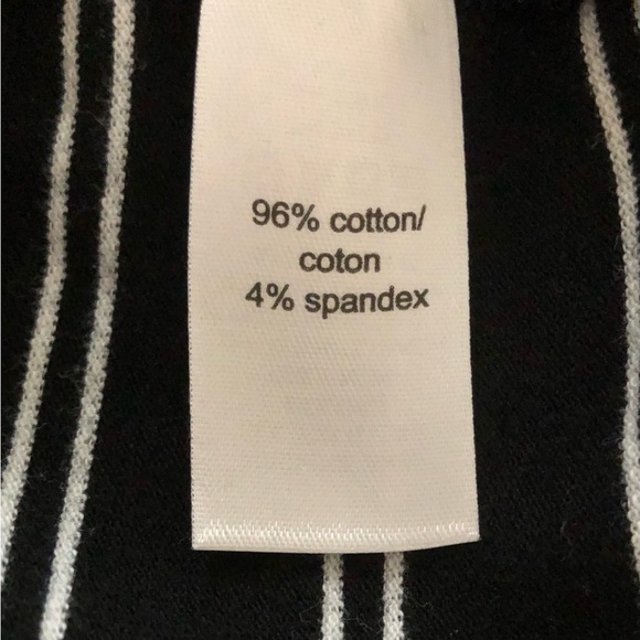 Maurices Dress Size XS Black White Striped Short Sleeve Collared - Picture 6 of 8